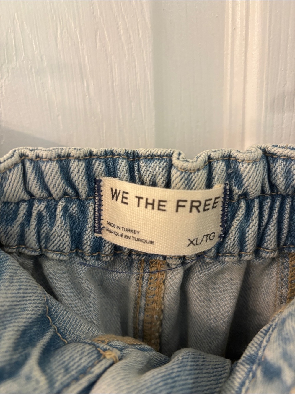 We The Free La Vida Pull On Jeans in Bleached, XL, NWT - Picture 10 of 13